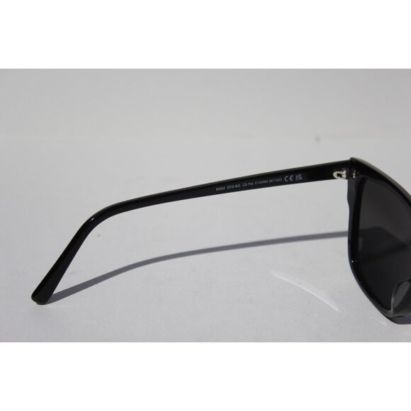 MAUI JIM Kuo POLARIZED Sunglasses 884-02 Black/Neutral Gray NEW Cat Eye Italy main image 4